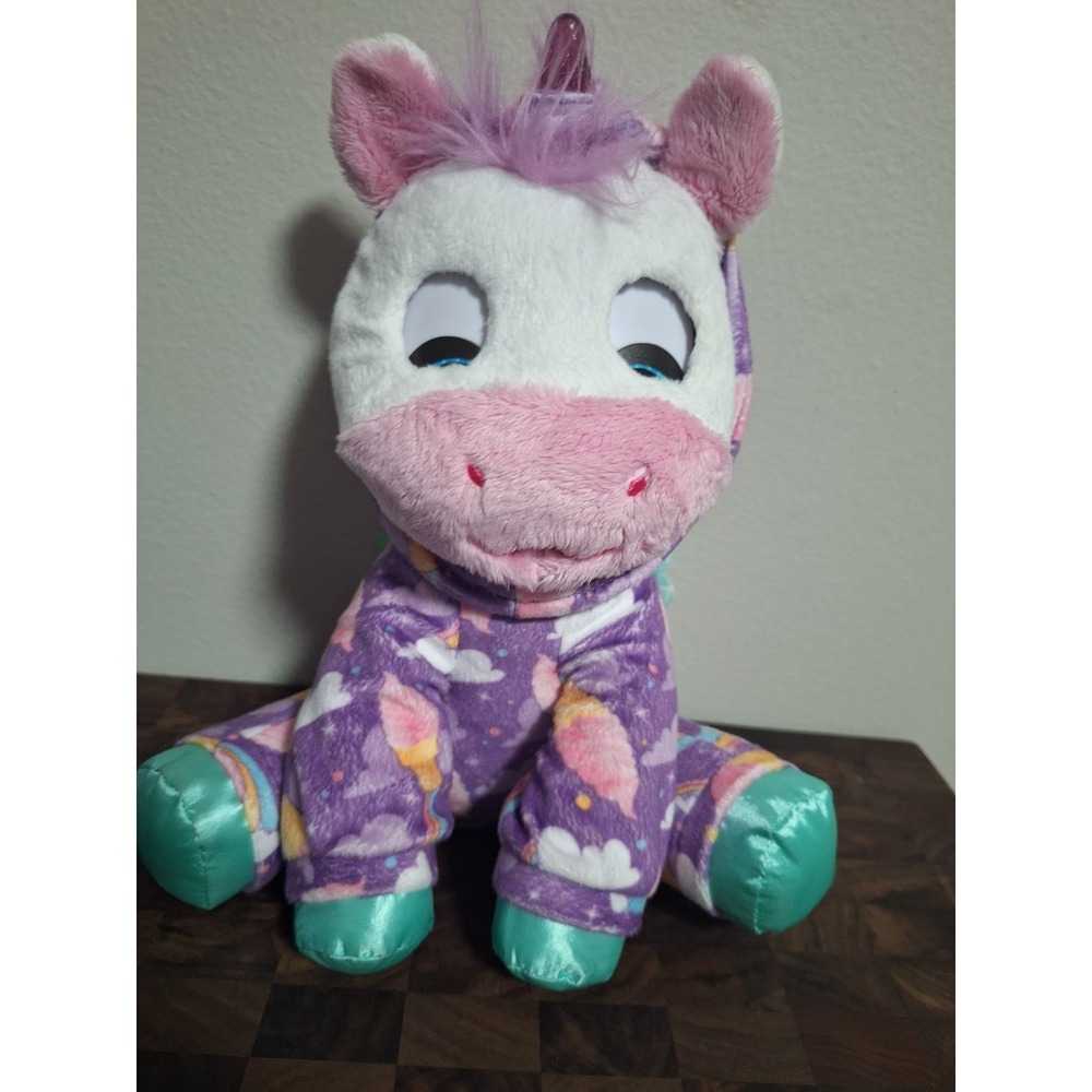 FurReal Friends Luv 'N Glow Unicorn Plush Light Up Horn Pajamas Ice Cream F2066